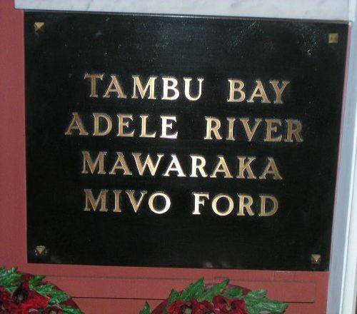 15th Battalion AMF Campaign Plaque