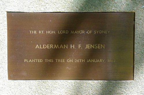 Lord Mayor Planting Plaque