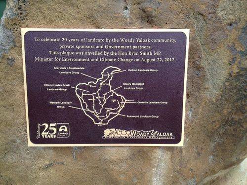 Woady Yaloak Landcare Plaque : November 2013