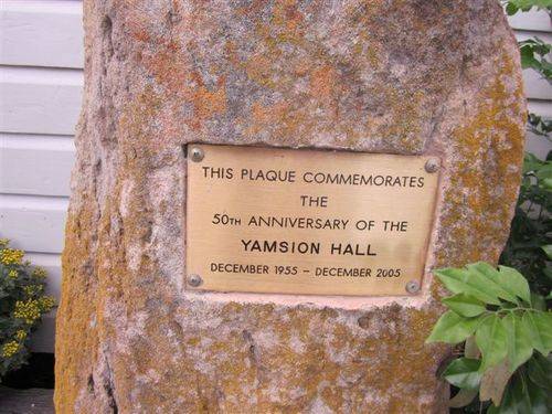 Yamsion Hall Plaque : 23-04-2011 Yamsion Hall Plaque : 23-04-2011