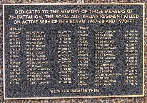 7th Battalion Plaque RAR 7th Battalion Plaque RAR