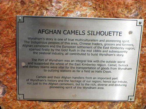 Afghan Camels Plaque