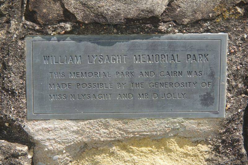 Lysaght Park Plaque : 10-December-2014