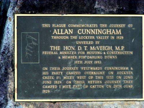 Allan Cunningham Plaque