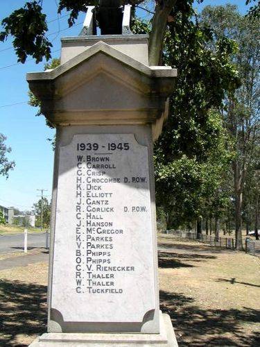 Amberley WW2 Honour Roll : Rosewood Rd 2009 Amberley WW2 Honour Roll : Rosewood Rd 2009