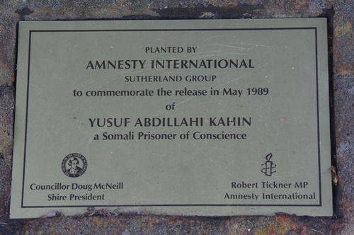 Amnesty International Plaque : 19-02-2014