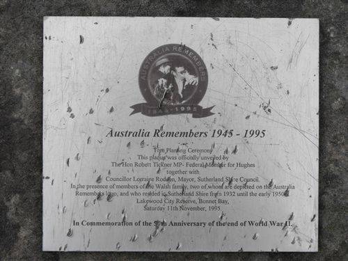 Australia Remembers Plaque Inscription