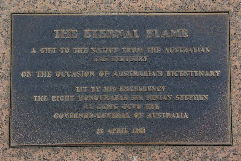 Eternal Flame Plaque : 18-March-2015