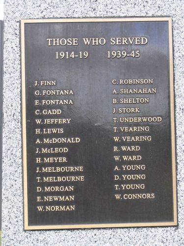 Avenel War Memorial : 16-May-2013