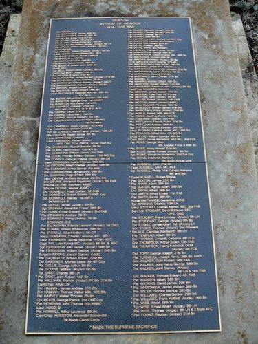 Avenue of Honour : 10-May-2012