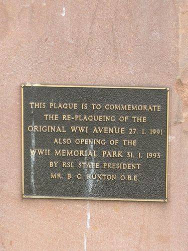 Avenue of Honour : 11-June-2011 Avenue of Honour : 11-June-2011