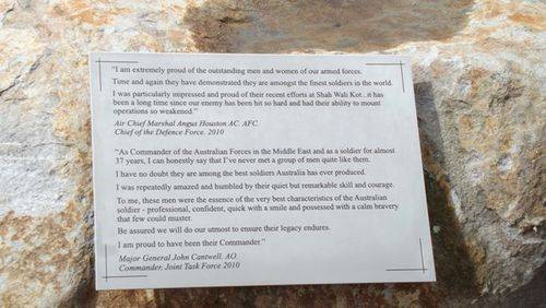 Tibute Plaque : 05-07-2013