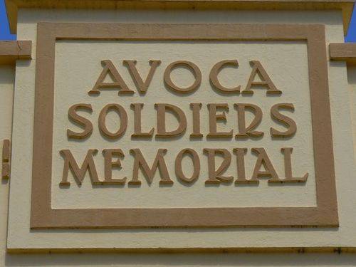 Avoca Soldiers Memorial Avoca Soldiers Memorial