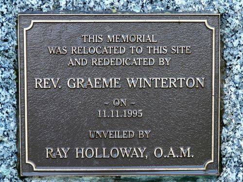 Bairnsdale Rowing Club War Memorial : 18-August-2011 Bairnsdale Rowing Club War Memorial : 18-August-2011