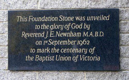 Baptist Union Centenary : 13-August-2012