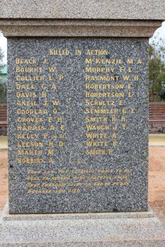 Barmedman War Memorial : 19-July-2011