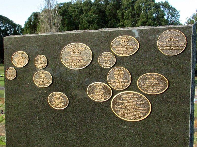 Memory Plaques : 04-June-2015