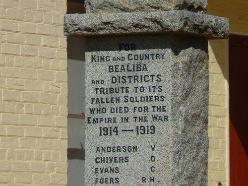 Bealiba War Memorial : 28-December-2010 Bealiba War Memorial : 28-December-2010