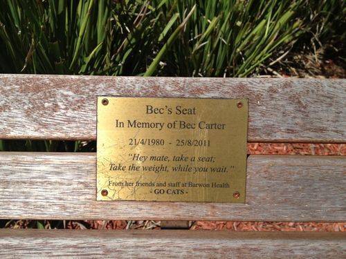 bec's Seat Inscription : 20-09-2013