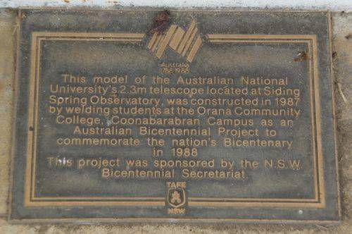 Bicentenary Plaque : July 2014