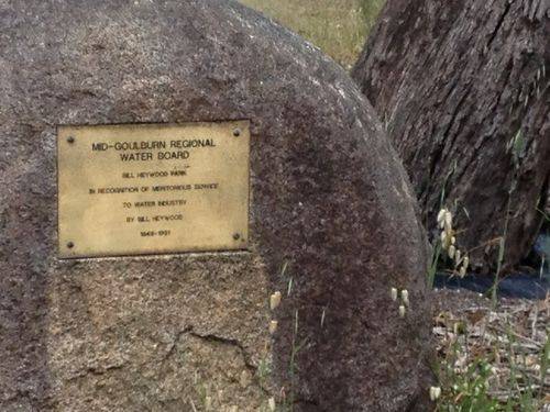 Bill Heywood Plaque : November 2013