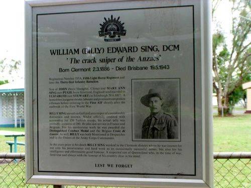 Billy Sing Memorial