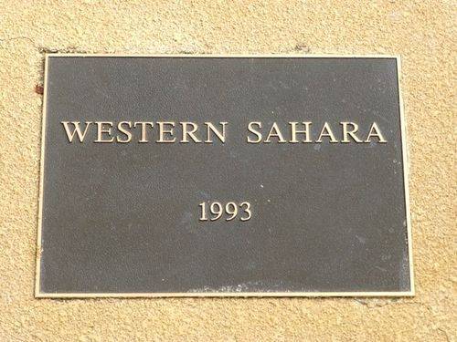 Western Sahara Plaque : 14-10-2012 Western Sahara Plaque : 14-10-2012