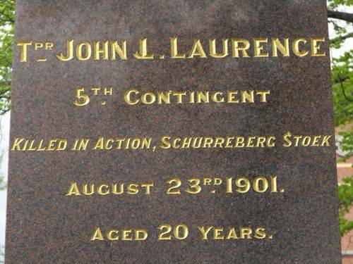 John Laurence Inscription / April 2013/ Williams