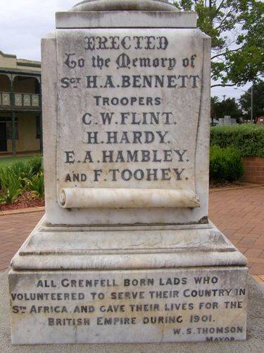 Boer War Inscription : 25-03-2014