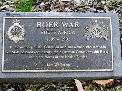 Boer War Plaque : 25-September-2011 Boer War Plaque : 25-September-2011