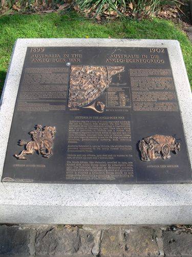 Boer War Plaque : 25-September-2011 Boer War Plaque : 25-September-2011