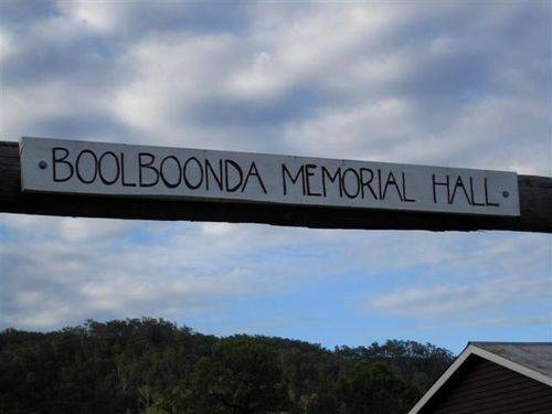 Boolboonda Memorial Hall Sign : 15-02-2011 Boolboonda Memorial Hall Sign : 15-02-2011