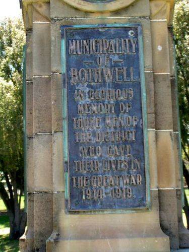 Bothwell War Memorial : 2007 Bothwell War Memorial : 2007