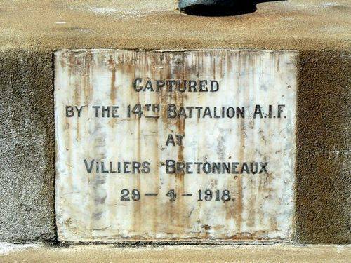 Brandon War Memorial Gun Insc Brandon War Memorial Gun Insc