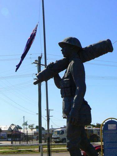 Brandon War Memorial Side View Brandon War Memorial Side View