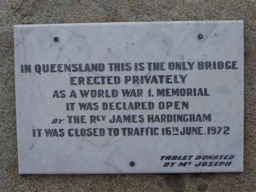 Gigoomgan Memorial Bridge Plaque : 24-06-2006 Gigoomgan Memorial Bridge Plaque : 24-06-2006