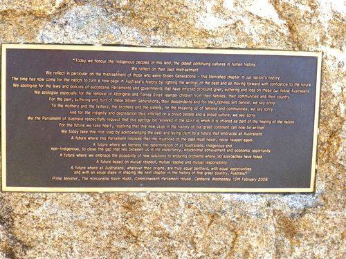 Stolen Generation Apology Inscription : 27-05-2014