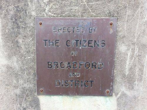 Broadford Memorial Gates Inscription : November 2013 Broadford Memorial Gates Inscription : November 2013
