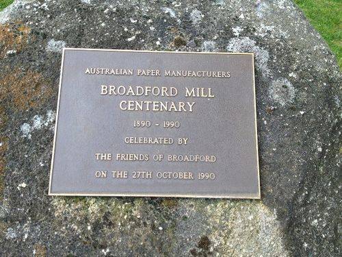 Paper Mill Centenary Plaque Inscription : November 2013