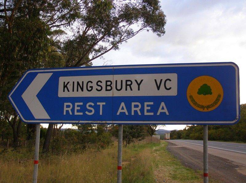 Kingsbury Rest Area Sign : October-2014 Kingsbury Rest Area Sign : October-2014