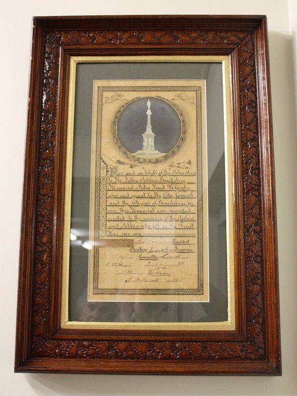 17-May-2015 : Framed document in RSL Club 17-May-2015 : Framed document in RSL Club