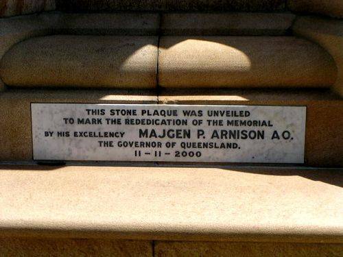 Bundamba War Memorial  dedication