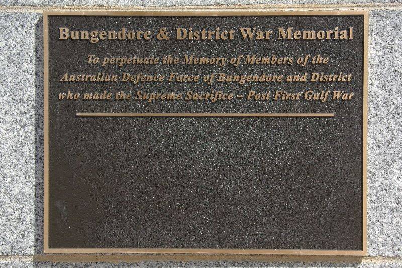 Post Gulf War Plaque 