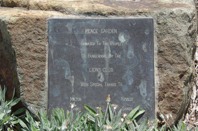 Peace Garden Plaque : 16-March-2015 Peace Garden Plaque : 16-March-2015