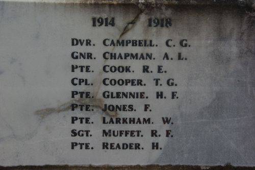 War Memorial Closeup 4 : August-2014