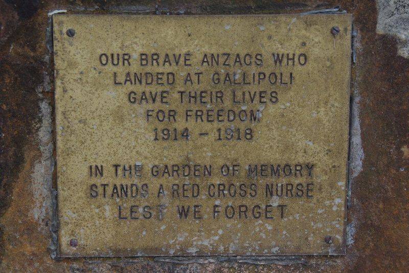 Anzac Plaque: 15-July-2015 Anzac Plaque: 15-July-2015