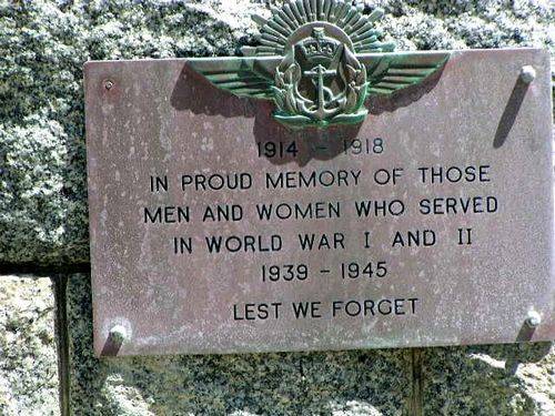 Caloundra War Memorial Inscription Caloundra War Memorial Inscription