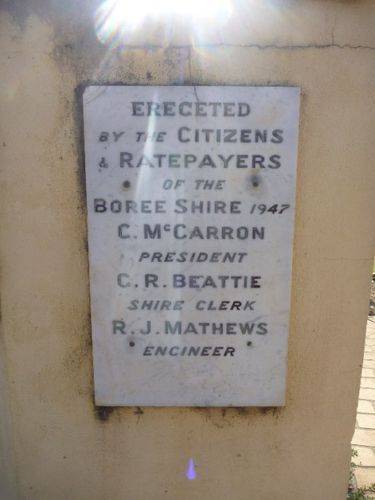 Canowindra Memorial Gates & Park : 29-April-2012