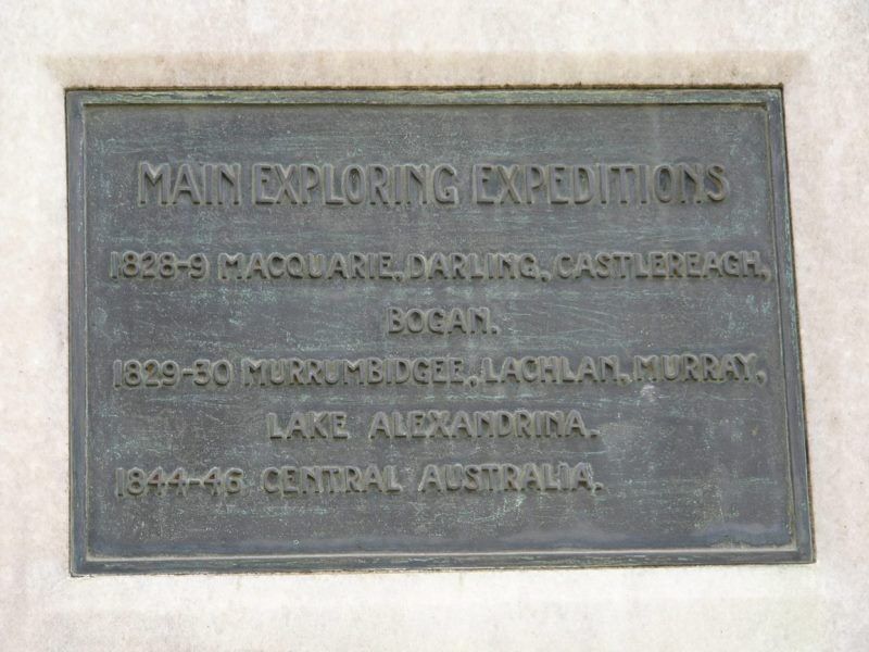 Charles Sturt Inscription Charles Sturt Inscription