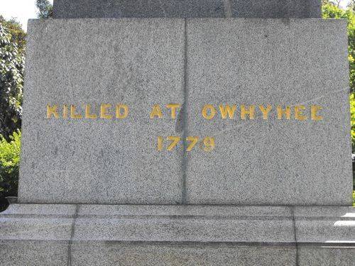 Captain James Cook  Inscription 3